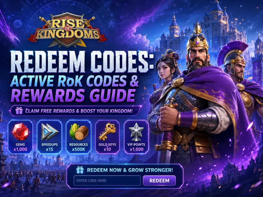 Rise of Kingdoms Redeem Codes: Active RoK Codes & Rewards Guide