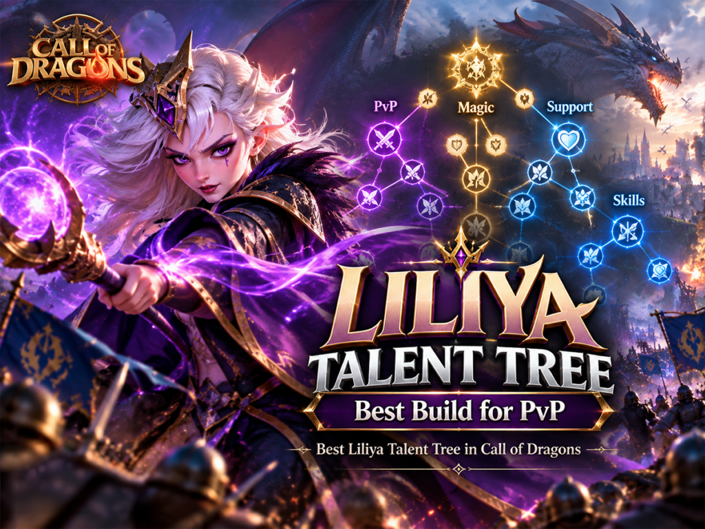 Best Liliya Talent Tree in Call of Dragons