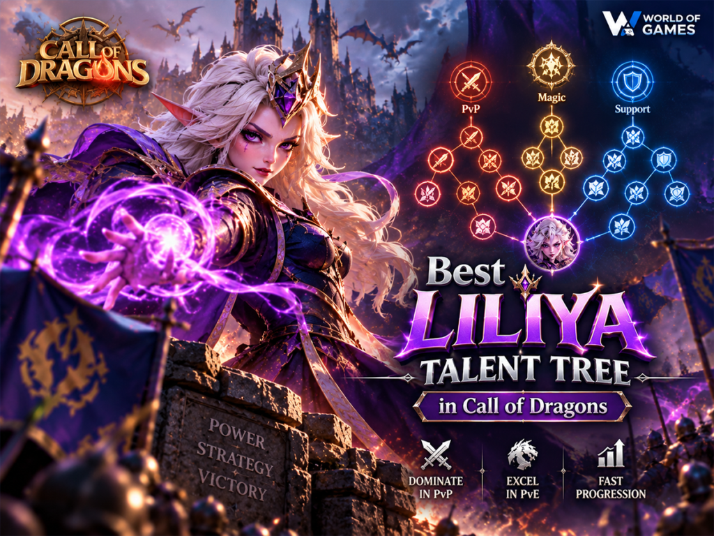 Best Liliya Talent Tree in Call of Dragons