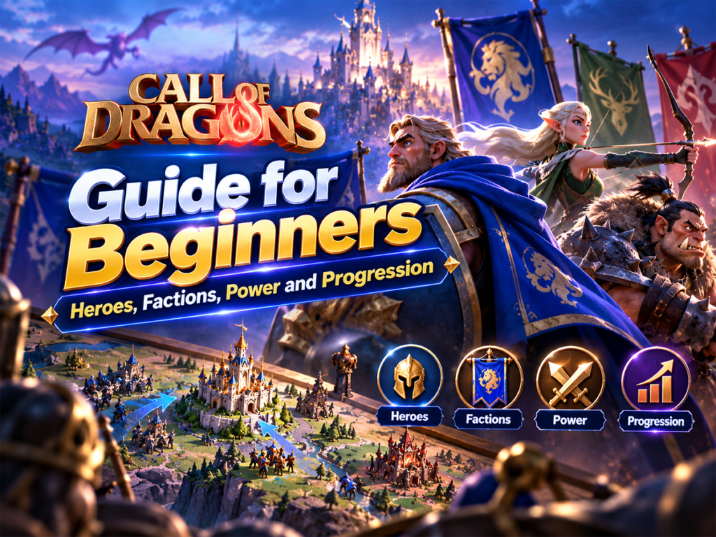 Call of Dragons Guide for Beginners: Heroes, Factions, Power and Progression