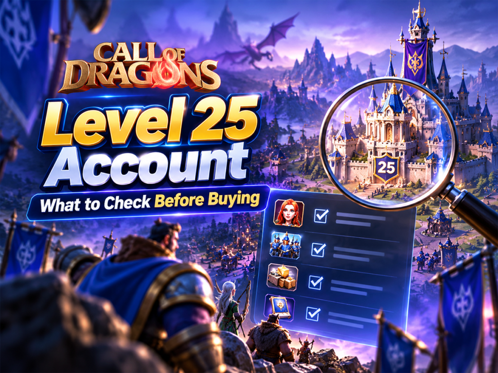 Call of Dragons Level 25 Account: What to Check Before Buying